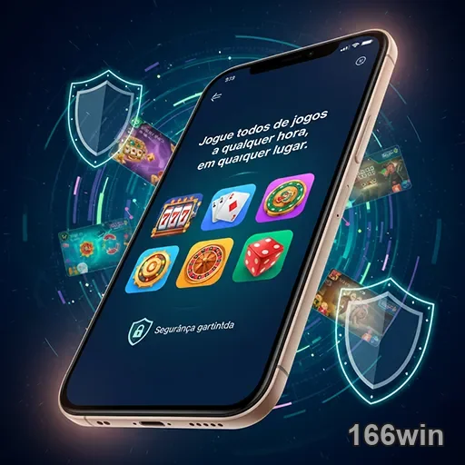 Pessoa segurando smartphone com app de cassino aberto